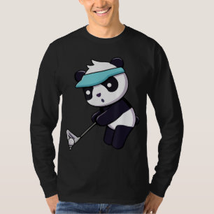 T-shirt Panda Jouer Golf Drôle Animal Golfeur Panda Ours