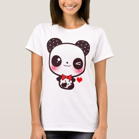 T-shirt Panda Kawaii (Devant)