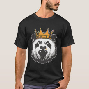 T-shirt Panda King avec bouchons d'oreille Nez anneau esth