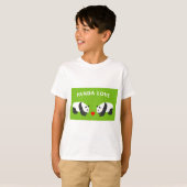 T-shirt Panda Love (Vert) (Devant entier)