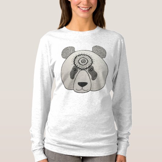 T-shirt Panda Mandala (Voorkant)