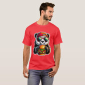 T-SHIRT PANDA MANGEANT DU CHESEBURGER 3 (Devant entier)