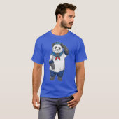 T-shirt Panda Marin Casquette de marin (Devant entier)