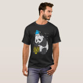 T-shirt Panda Menorah Cute Hanoukka Chanukah Ours A (Devant entier)