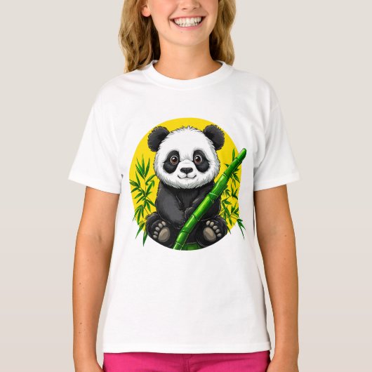 T-shirt Panda mignon (Devant)