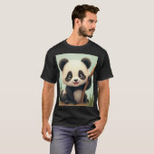 t-shirt panda mignon (Devant entier)