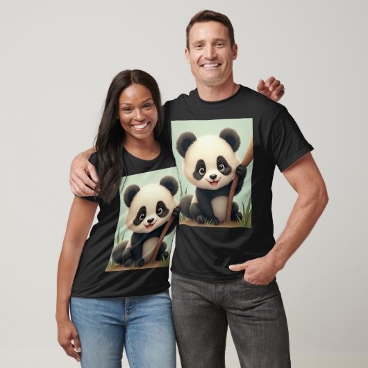 t-shirt panda mignon (Unisexe)