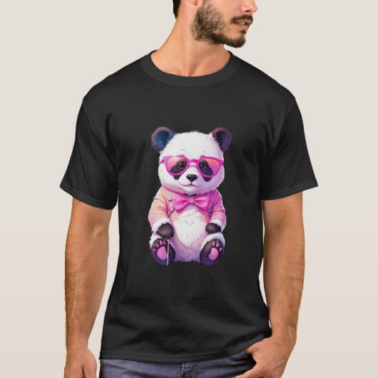 T-shirt panda mignon (Devant)