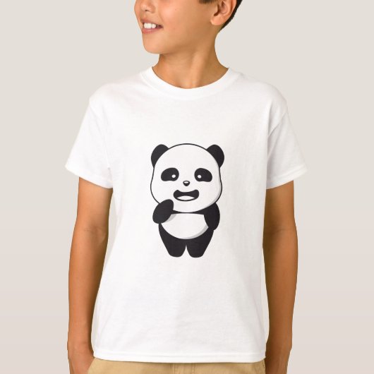 T-shirt panda mignon pour les garçons (Devant)