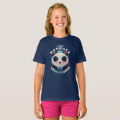 T-shirt Panda Mignonne trouve les lundis insupportables |  (Devant entier)