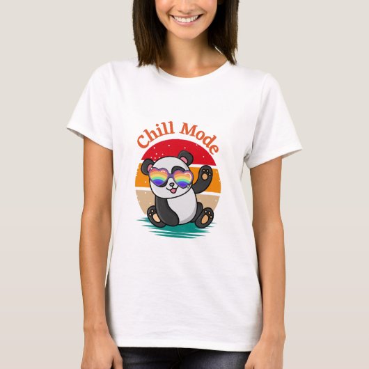 T-shirt Panda mode refroidissement (Devant)