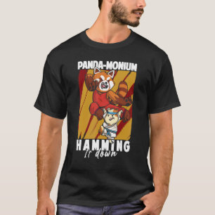 T-shirt Panda Monium Le Hammer Rouge Panda