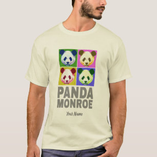 T-shirt Panda Monroe Ours Pop Art Portrait