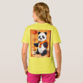 T-shirt Panda new year Party — Cartoon style designed (Dos entier)