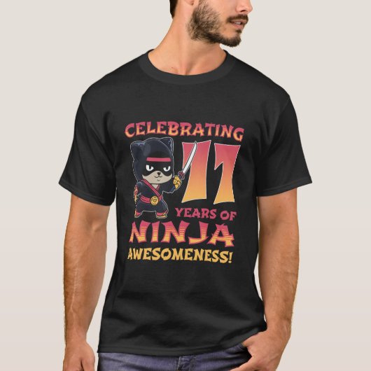 T-shirt Panda Ninja I'M 1 Eleven Ninja 1Nd (Devant)