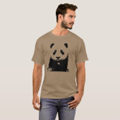 T-shirt Panda noir et blanc (Devant entier)