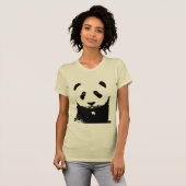 T-shirt Panda noir et blanc (Devant entier)
