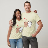 T-shirt Panda ours couple, Cute bubu et dudu câlins amour (Unisexe)
