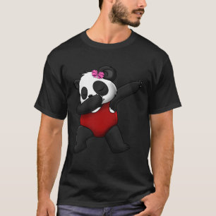 T-shirt Panda Ours Rouge maillot de bain Goggings Aimer Aw