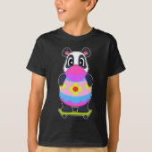 T-shirt Panda Paster Skate (Devant)