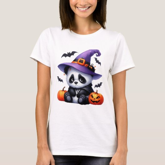 T-shirt Panda Patch citrouille (Devant)