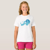 T-shirt Panda Playing (Bleu) (Devant entier)