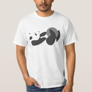 T-shirt Panda Playing (Noir)