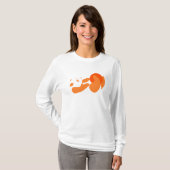 T-shirt Panda Playing (Orange) (Devant entier)