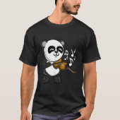 T-shirt Panda Playing Violin (Devant)