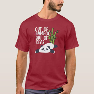 T-shirt Panda 'Plus de Bambou, Plus d'Idées'