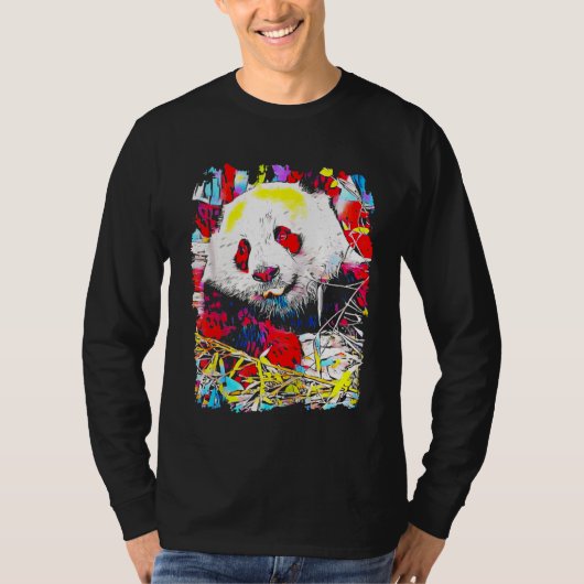 T-shirt Panda Pop Art (Devant)