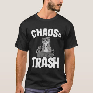 T-shirt Panda Poubelle Chaos & Ordures Drôle de Raton Lave