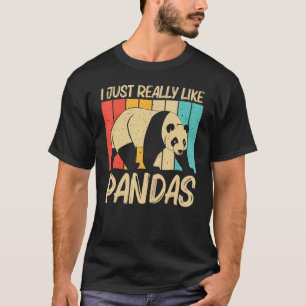 T-shirt Panda Pour Hommes Femmes Panda Ours Animal 1