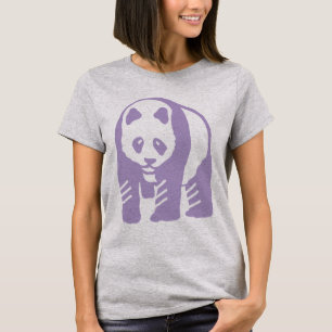 T-shirt Panda pourpre