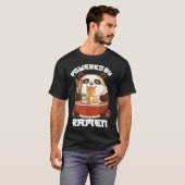 T-shirt PANDA POWEREE PAR RAMEN | Kawaii Panda manger Rame (Devant entier)