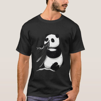 T-shirt Panda qui se mouche sur la table de maman