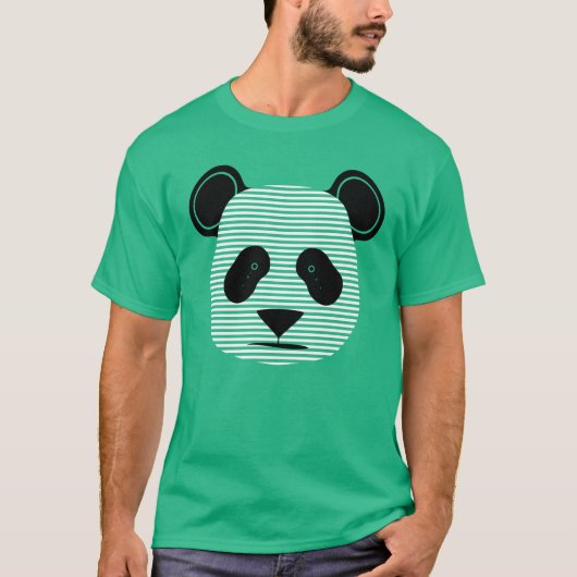 T-shirt panda rayures (Devant)