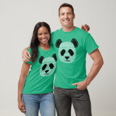 T-shirt panda rayures (Unisexe)