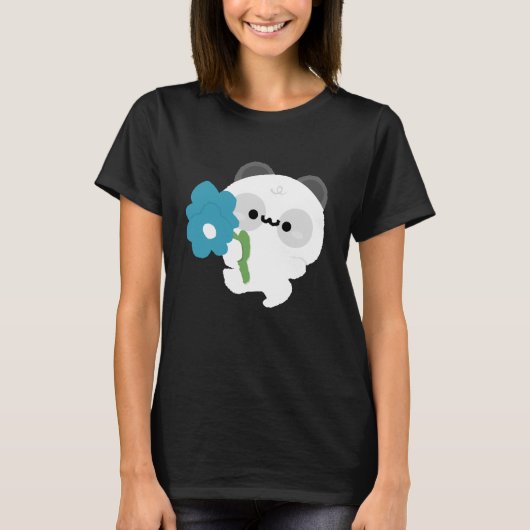 T-shirt Panda Romantique Mignon (Devant)