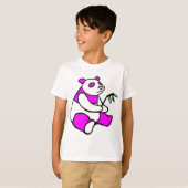 T-shirt Panda rose (Devant entier)