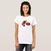 T-shirt Panda rouge (Devant entier)