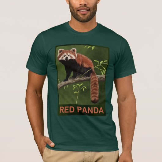 T-shirt Panda rouge (Devant)