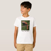 T-shirt Panda rouge (Devant entier)