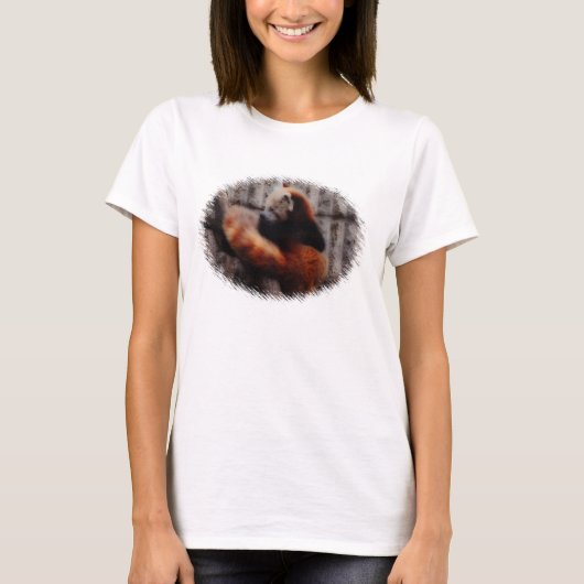T-shirt Panda rouge (Devant)