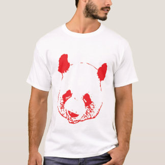 T-shirt Panda rouge