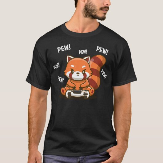T-shirt Panda rouge (Devant)