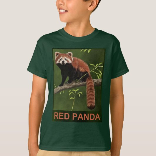 T-shirt Panda rouge (Devant)