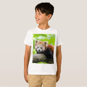 T-shirt Panda rouge (Devant entier)