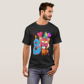 T-shirt Panda Rouge 8E J'Ai 8 Py (Devant entier)