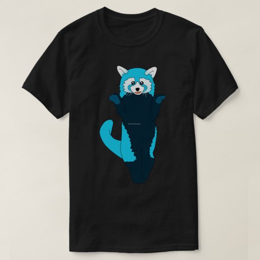 T-shirt Panda rouge bleu 2 (Design devant)